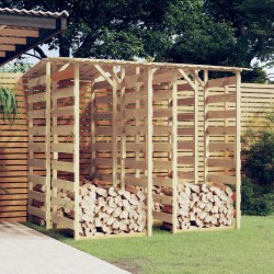 vidaXL Pérgolas con techo 4 uds madera pino impregnada 100x90x200 cm