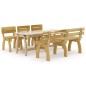 vidaXL Juego de comedor de jardín 5 piezas madera de pino impregnada vidaXL Juego de comedor de jardín 5 piezas madera de pino impregnada