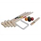 vidaXL Juego de croquet de madera para 4 jugadores vidaXL Juego de croquet de madera para 4 jugadores