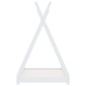 vidaXL Estructura de cama infantil madera maciza pino blanca 90x200 cm