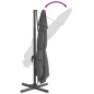 vidaXL Sombrilla colgante poste de aluminio gris antracita 400x300 cm vidaXL Sombrilla colgante poste de aluminio gris antracita 400x300 cm