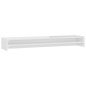 vidaXL Soporte mesa pantalla contrachapada blanco brillo 100x24x13cm vidaXL Soporte mesa pantalla contrachapada blanco brillo 100x24x13cm