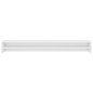 vidaXL Soporte mesa pantalla contrachapada blanco brillo 100x24x13cm vidaXL Soporte mesa pantalla contrachapada blanco brillo 100x24x13cm