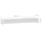 vidaXL Soporte mesa pantalla contrachapada blanco brillo 100x24x13cm vidaXL Soporte mesa pantalla contrachapada blanco brillo 100x24x13cm