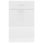 vidaXL Armario inferior madera ingeniería blanco brillo 50x46x81,5cm vidaXL Armario inferior madera ingeniería blanco brillo 50x46x81,5cm