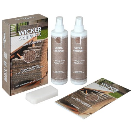 vidaXL Kit de cuidado para muebles de jardín de ratán y textilene