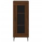 vidaXL Aparador alto madera contrachapada roble marrón 34,5x34x180 cm