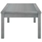 vidaXL Mesa de centro de madera maciza de acacia gris 100x50x33 cm vidaXL Mesa de centro de madera maciza de acacia gris 100x50x33 cm