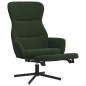 vidaXL Sillón de relax con reposapiés terciopelo verde oscuro vidaXL Sillón de relax con reposapiés terciopelo verde oscuro