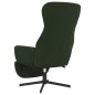 vidaXL Sillón de relax con reposapiés terciopelo verde oscuro vidaXL Sillón de relax con reposapiés terciopelo verde oscuro