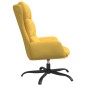 vidaXL Sillón de relax con reposapiés tela amarillo mostaza vidaXL Sillón de relax con reposapiés tela amarillo mostaza