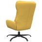 vidaXL Sillón de relax con reposapiés tela amarillo mostaza vidaXL Sillón de relax con reposapiés tela amarillo mostaza