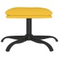 vidaXL Sillón de relax con reposapiés tela amarillo mostaza vidaXL Sillón de relax con reposapiés tela amarillo mostaza
