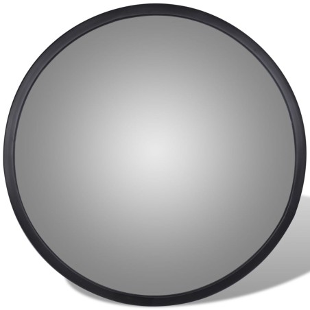 vidaXL Espejo de tráfico convexo de interior acrílico negro 30 cm