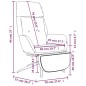 vidaXL Sillón de relax y reposapiés cuero auténtico y sintético gris vidaXL Sillón de relax y reposapiés cuero auténtico y sintético gris