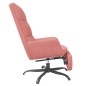 vidaXL Sillón de relax con reposapiés terciopelo rosa vidaXL Sillón de relax con reposapiés terciopelo rosa