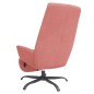 vidaXL Sillón de relax con reposapiés terciopelo rosa vidaXL Sillón de relax con reposapiés terciopelo rosa