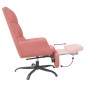 vidaXL Sillón de relax con reposapiés terciopelo rosa vidaXL Sillón de relax con reposapiés terciopelo rosa