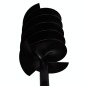 Taladro Negro De Tierra De Acero Con Mango 150 mm Tres Espirales Taladro Negro De Tierra De Acero Con Mango 150 mm Tres Espirales