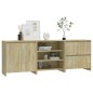 vidaXL Aparador de 3 piezas madera manufacturada color roble Sonoma vidaXL Aparador de 3 piezas madera manufacturada color roble Sonoma