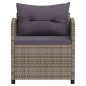 vidaXL Set de sofás de jardín 7 piezas y cojines ratán sintético gris vidaXL Set de sofás de jardín 7 piezas y cojines ratán sintético gris