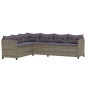 vidaXL Set de sofás de jardín 7 piezas y cojines ratán sintético gris vidaXL Set de sofás de jardín 7 piezas y cojines ratán sintético gris