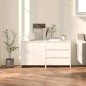 vidaXL Aparador de 2 piezas madera manufacturada blanca brillante vidaXL Aparador de 2 piezas madera manufacturada blanca brillante