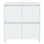 vidaXL Aparadores 2 unidades madera contrachapada blanco 70x41x75 cm