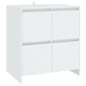 vidaXL Aparadores 2 unidades madera contrachapada blanco 70x41x75 cm