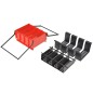 vidaXL Briquetadora de papel acero negro y rojo 38x31x18 cm vidaXL Briquetadora de papel acero negro y rojo 38x31x18 cm