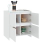 vidaXL Aparadores 2 unidades madera contrachapada blanco 70x41x75 cm