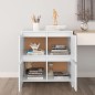vidaXL Aparadores 2 unidades madera contrachapada blanco 70x41x75 cm