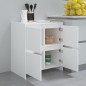 vidaXL Aparadores 2 unidades madera contrachapada blanco 70x41x75 cm