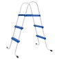 vidaXL Escalera para piscina acero azul y blanco 84 cm vidaXL Escalera para piscina acero azul y blanco 84 cm