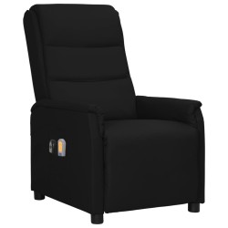 vidaXL Sillón de masaje eléctrico cuero sintético negro
