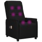 vidaXL Sillón de masaje eléctrico cuero sintético negro vidaXL Sillón de masaje eléctrico cuero sintético negro