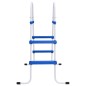 vidaXL Escalera para piscina acero azul y blanco 84 cm vidaXL Escalera para piscina acero azul y blanco 84 cm
