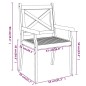 vidaXL Sillas de comedor de jardín 8 uds madera maciza de acacia vidaXL Sillas de comedor de jardín 8 uds madera maciza de acacia