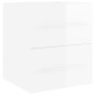 vidaXL Mueble con lavabo madera de ingeniería blanco brillo vidaXL Mueble con lavabo madera de ingeniería blanco brillo