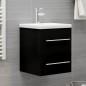 vidaXL Mueble con lavabo madera de ingeniería negro vidaXL Mueble con lavabo madera de ingeniería negro