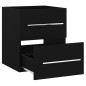 vidaXL Mueble con lavabo madera de ingeniería negro vidaXL Mueble con lavabo madera de ingeniería negro