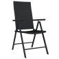 vidaXL Juego de comedor de jardín 3 piezas negro vidaXL Juego de comedor de jardín 3 piezas negro