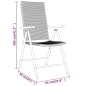 vidaXL Juego de comedor de jardín 3 piezas negro vidaXL Juego de comedor de jardín 3 piezas negro