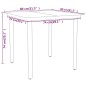 vidaXL Juego de comedor de jardín 3 piezas negro vidaXL Juego de comedor de jardín 3 piezas negro