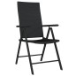 vidaXL Juego de comedor para jardín 5 piezas negro vidaXL Juego de comedor para jardín 5 piezas negro