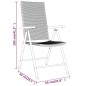 vidaXL Juego de comedor para jardín 5 piezas negro vidaXL Juego de comedor para jardín 5 piezas negro