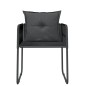 vidaXL Juego de comedor para jardín 5 piezas negro vidaXL Juego de comedor para jardín 5 piezas negro