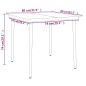 vidaXL Juego de comedor para jardín 5 piezas negro vidaXL Juego de comedor para jardín 5 piezas negro