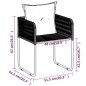 vidaXL Juego de comedor para jardín 5 piezas negro vidaXL Juego de comedor para jardín 5 piezas negro