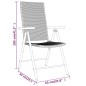 vidaXL Juego de comedor para jardín 7 piezas negro vidaXL Juego de comedor para jardín 7 piezas negro